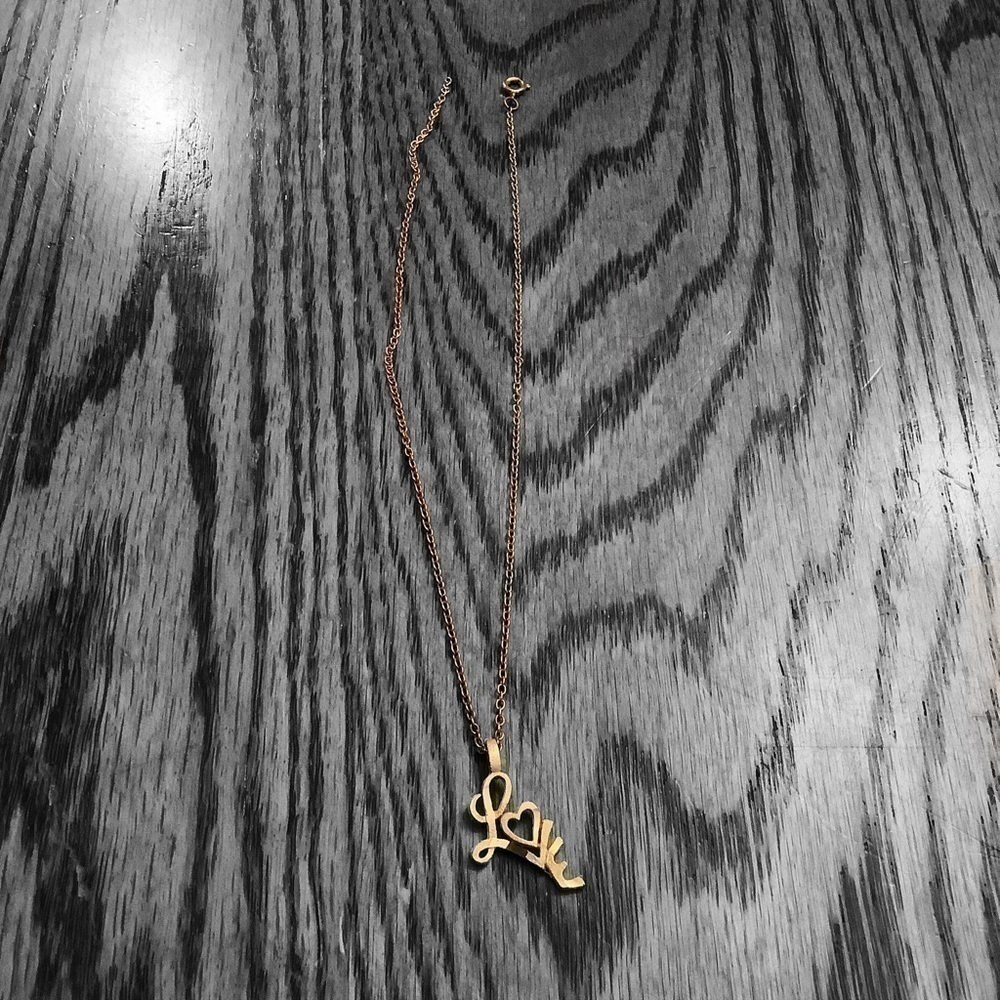 Gold LOVE Necklace